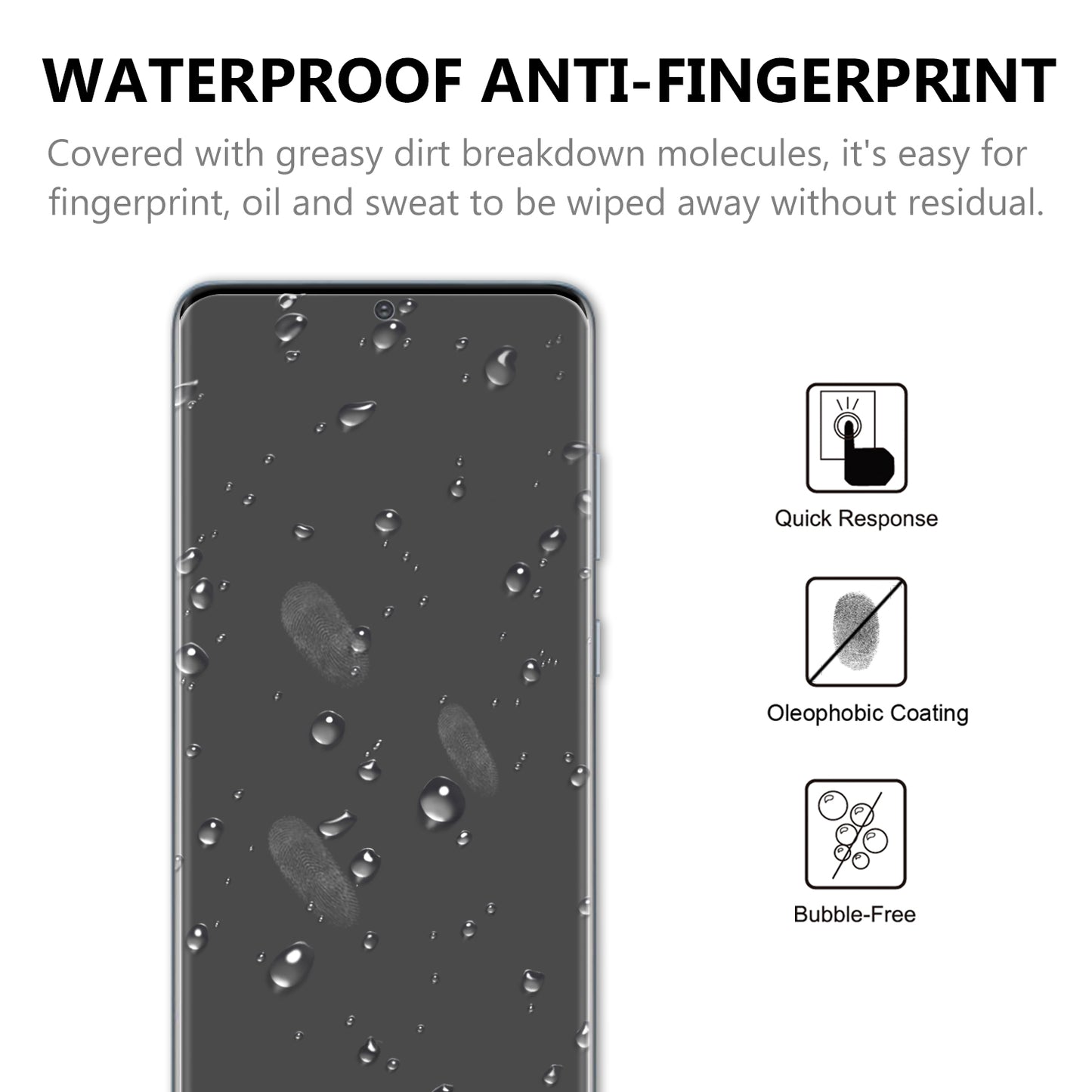 Ultra Clear 3D Tempered Glass Full Screen Protector Film for Samsung Galaxy S20 Ultra