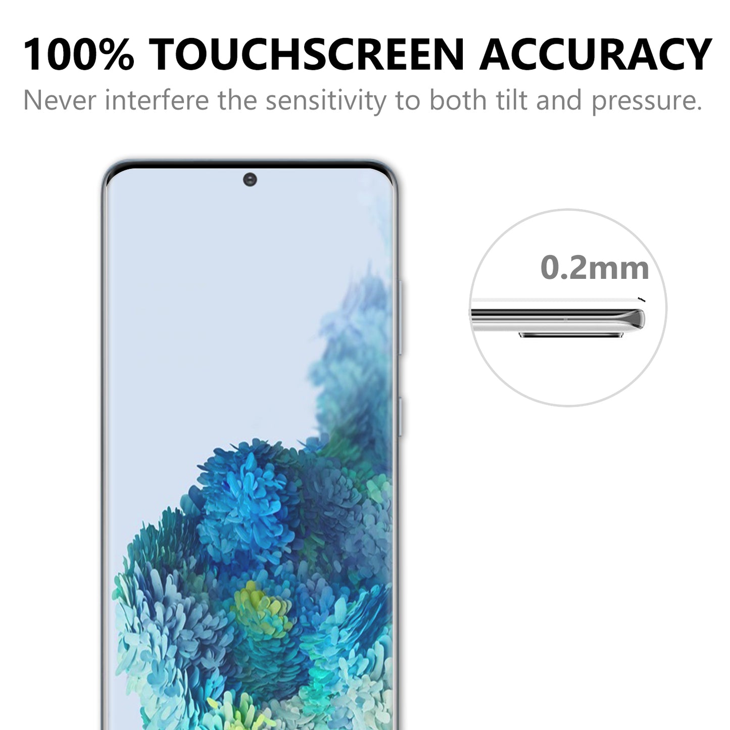 Ultra Clear 3D Tempered Glass Full Screen Protector Film for Samsung Galaxy S20 Ultra
