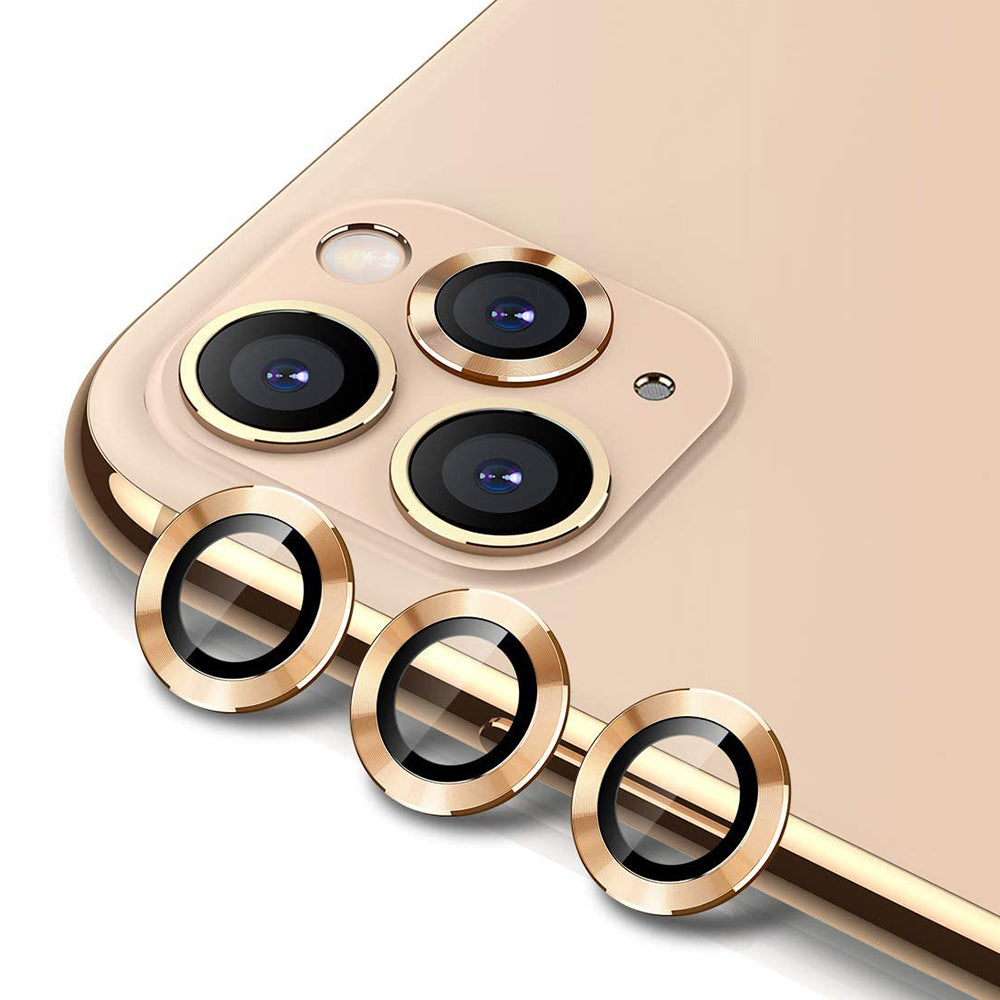 ENKAY 3Pcs/Set Metal Frame + Tempered Glass Phone Camera Lens Protector for Apple iPhone 11 Pro / 11 Pro Max