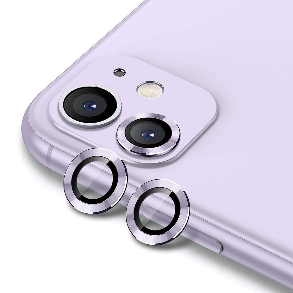 ENKAY 2Pcs/Set Phone Camera Lens Ring Protector for Apple iPhone 11 6.1 inch