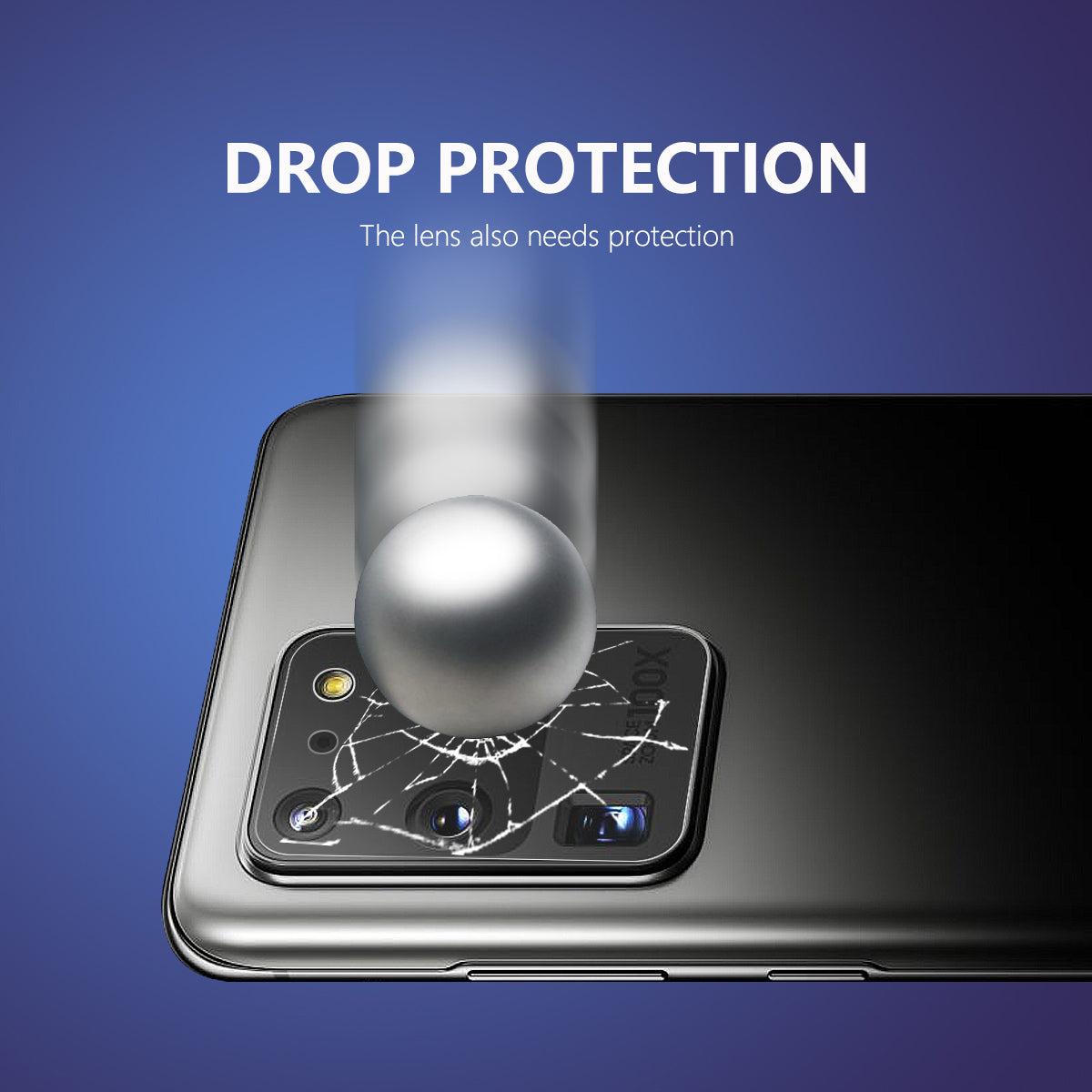 2Pcs HAT-PRINCE [0.2mm 9H 2.15D Arc Edges] Tempered Glass Back Camera Lens Guard Films for Samsung Galaxy S20 Ultra