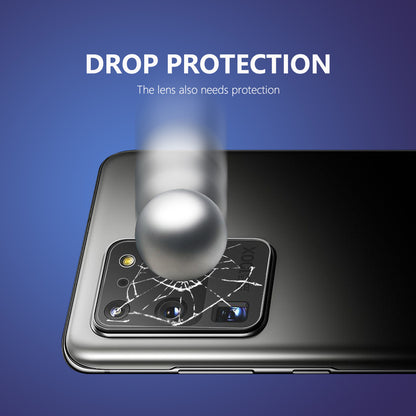 2Pcs HAT-PRINCE [0.2mm 9H 2.15D Arc Edges] Tempered Glass Back Camera Lens Guard Films for Samsung Galaxy S20 Ultra