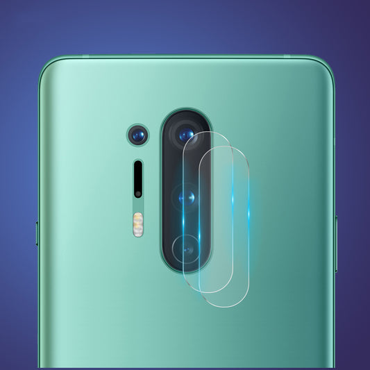 2Pcs HAT-PRINCE [0.2mm 9H 2.15D Arc Edges] Tempered Glass Back Camera Lens Guard Films for OnePlus 8 Pro
