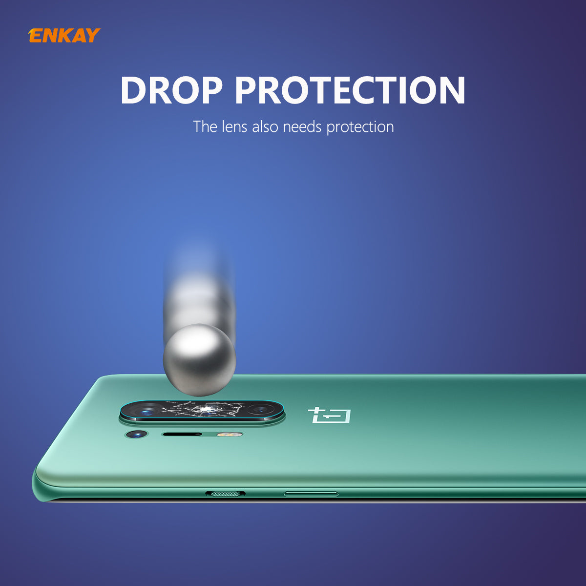 2Pcs HAT-PRINCE [0.2mm 9H 2.15D Arc Edges] Tempered Glass Back Camera Lens Guard Films for OnePlus 8 Pro
