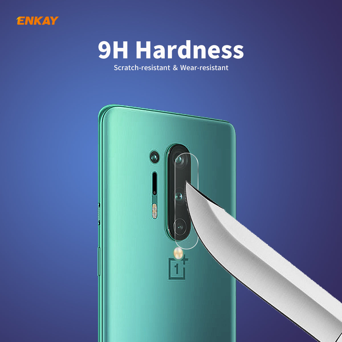 2Pcs HAT-PRINCE [0.2mm 9H 2.15D Arc Edges] Tempered Glass Back Camera Lens Guard Films for OnePlus 8 Pro