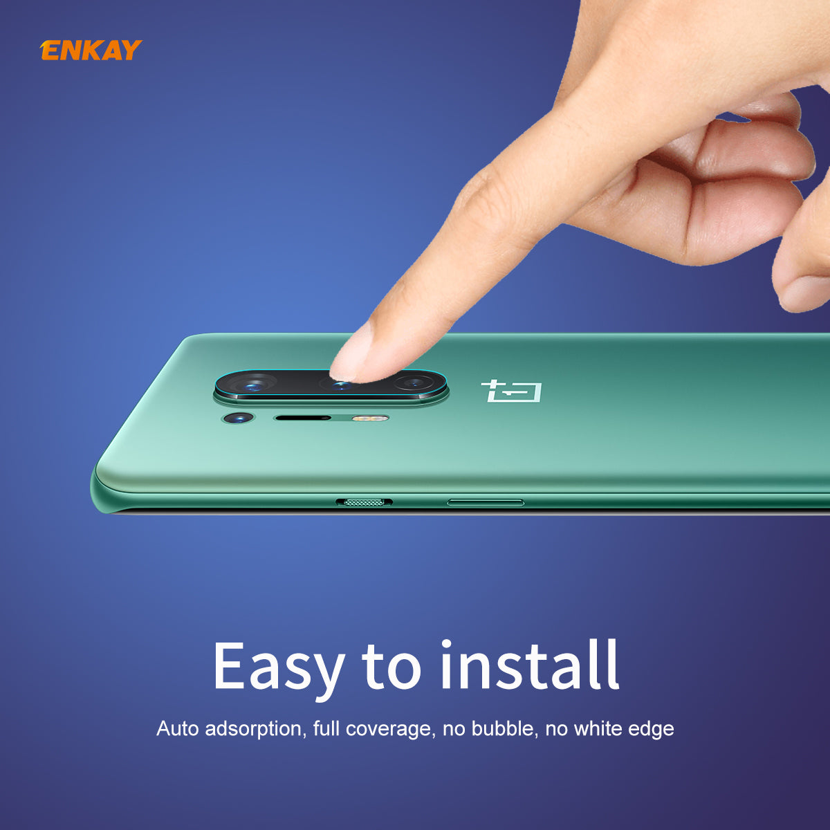 2Pcs HAT-PRINCE [0.2mm 9H 2.15D Arc Edges] Tempered Glass Back Camera Lens Guard Films for OnePlus 8 Pro