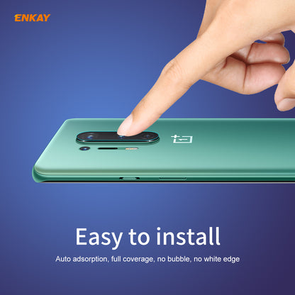 2Pcs HAT-PRINCE [0.2mm 9H 2.15D Arc Edges] Tempered Glass Back Camera Lens Guard Films for OnePlus 8 Pro