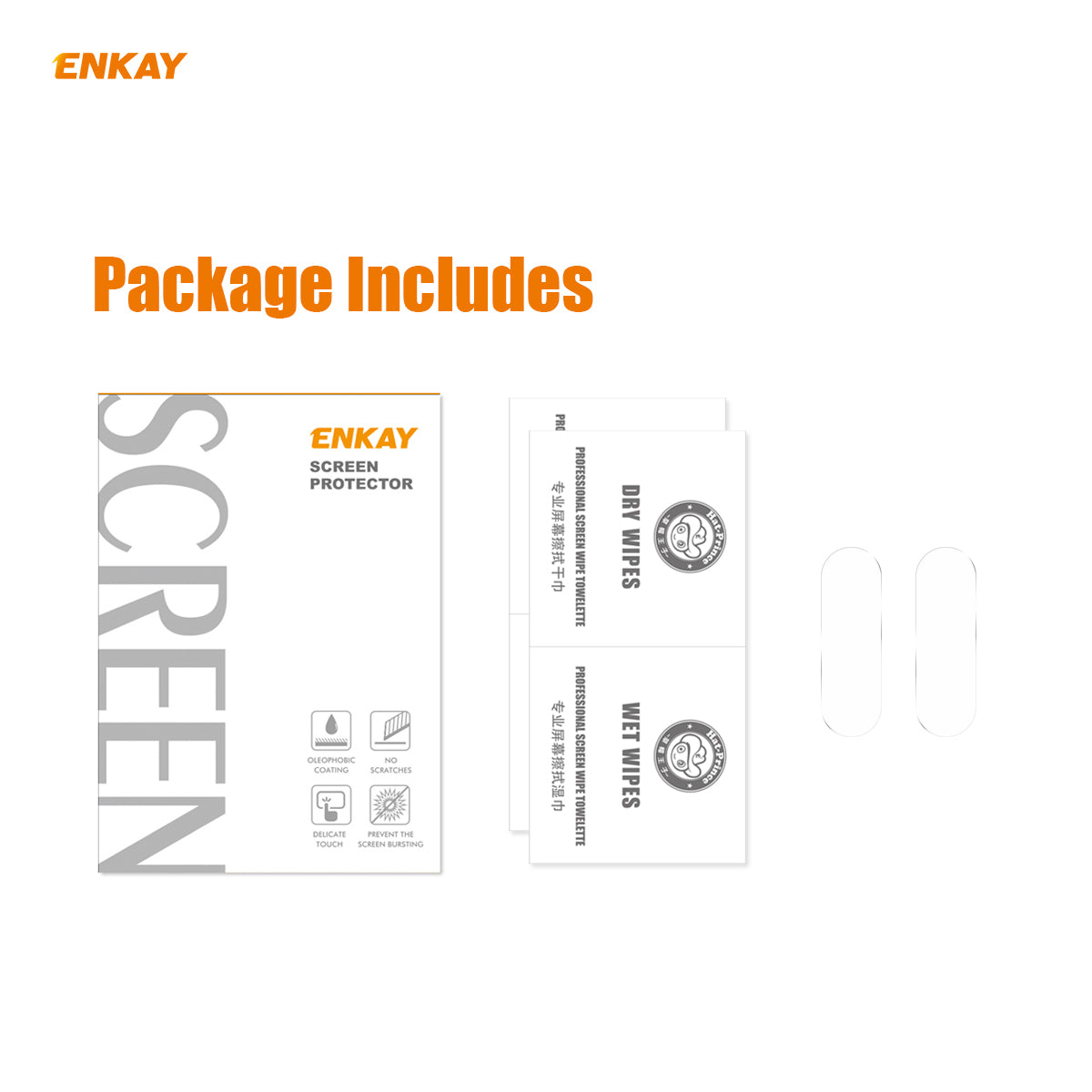 2Pcs HAT-PRINCE [0.2mm 9H 2.15D Arc Edges] Tempered Glass Back Camera Lens Guard Films for OnePlus 8 Pro