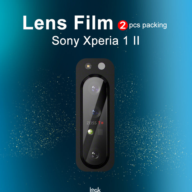IMAK 2PCS for Sony Xperia 1 II Resistant HD Tempered Glass Camera Lens Protector Films