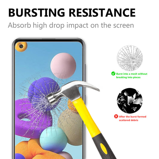 2.5D 9H Arc Edge Tempered Glass Film for Samsung Galaxy A21s