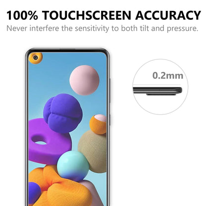 2.5D 9H Arc Edge Tempered Glass Film for Samsung Galaxy A21s