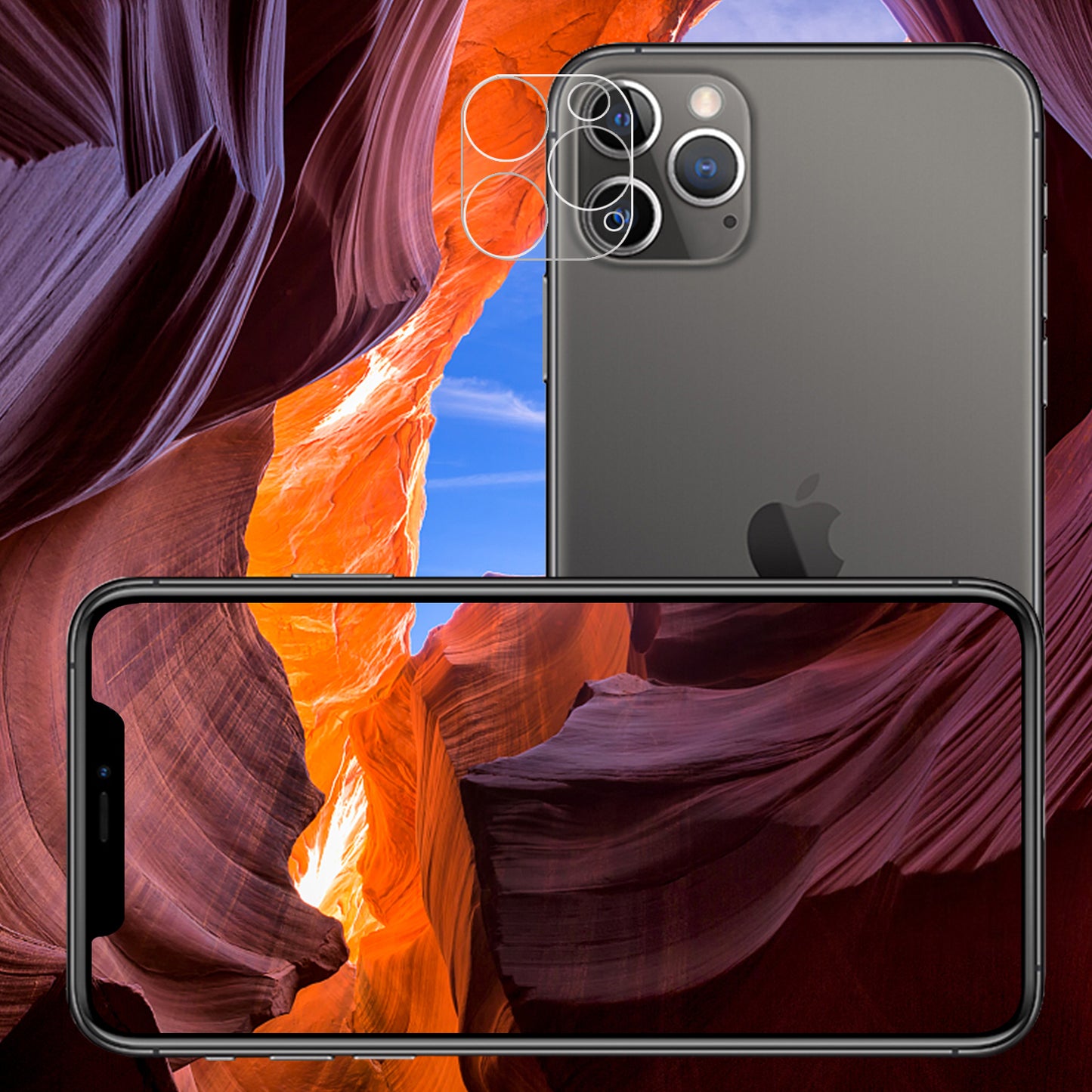 Shockproof Anti-scratch Ultra Clear AGC Tempered Glass Camera Lens Protector Film for iPhone 12 Pro Max 6.7-inch
