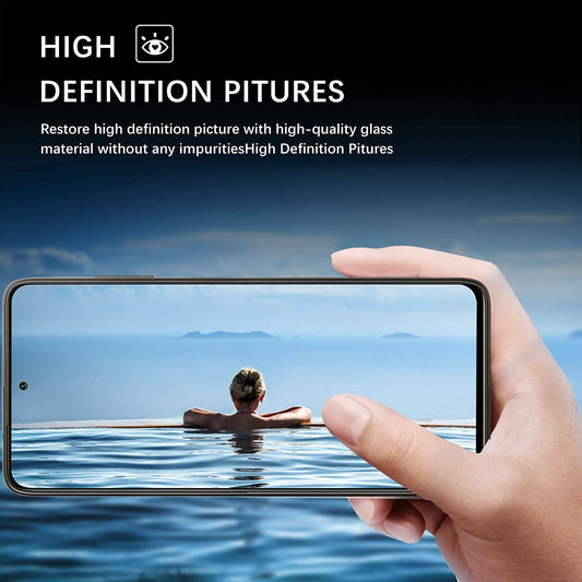 2.5D 9H Arc Edge Tempered Glass Screen Protector with Camera Lens Film for Xiaomi Poco X3 NFC