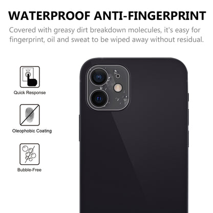 2.5D 9H Arc Edge Tempered Glass Screen Protector + Camera Lens Film for iPhone 12