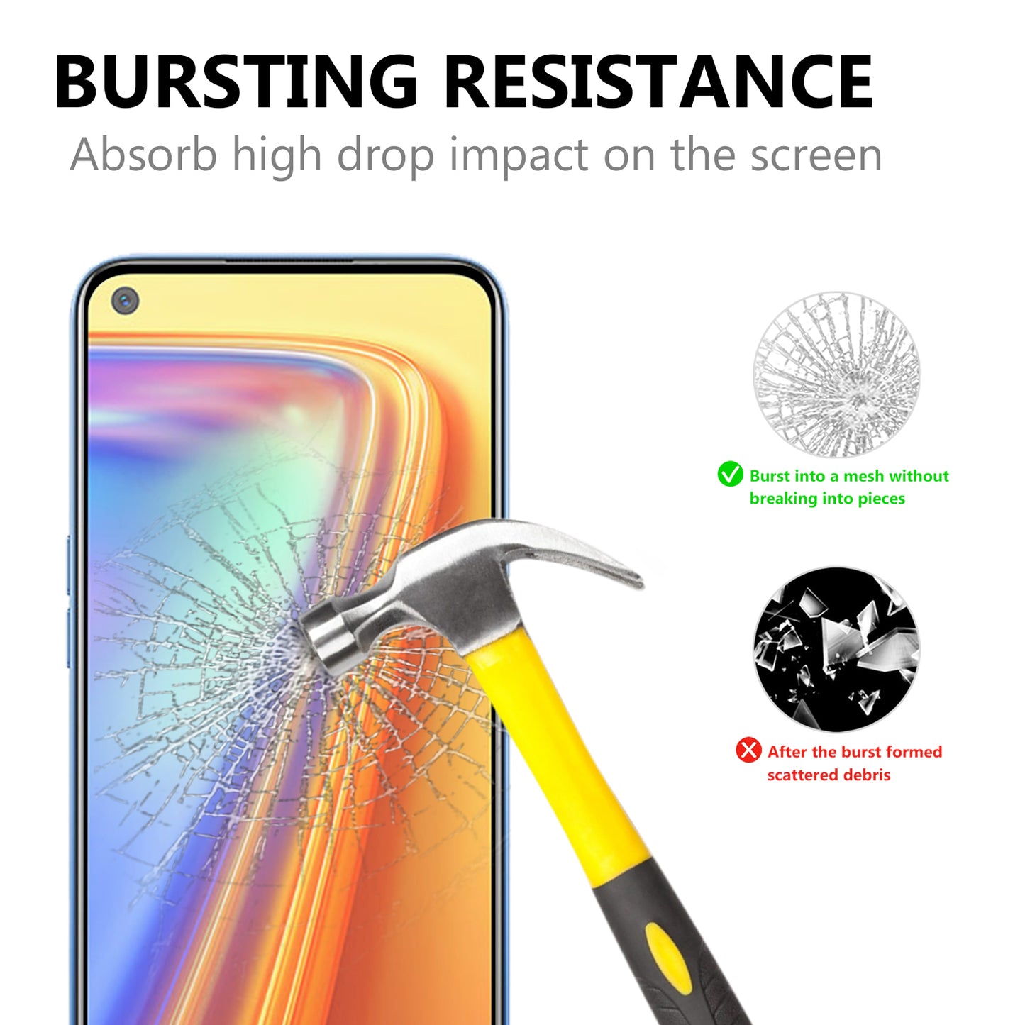 Full Glue Full Size Tempered Glass Screen Protector for Realme 7 (Global) / Realme 7 (Asia)