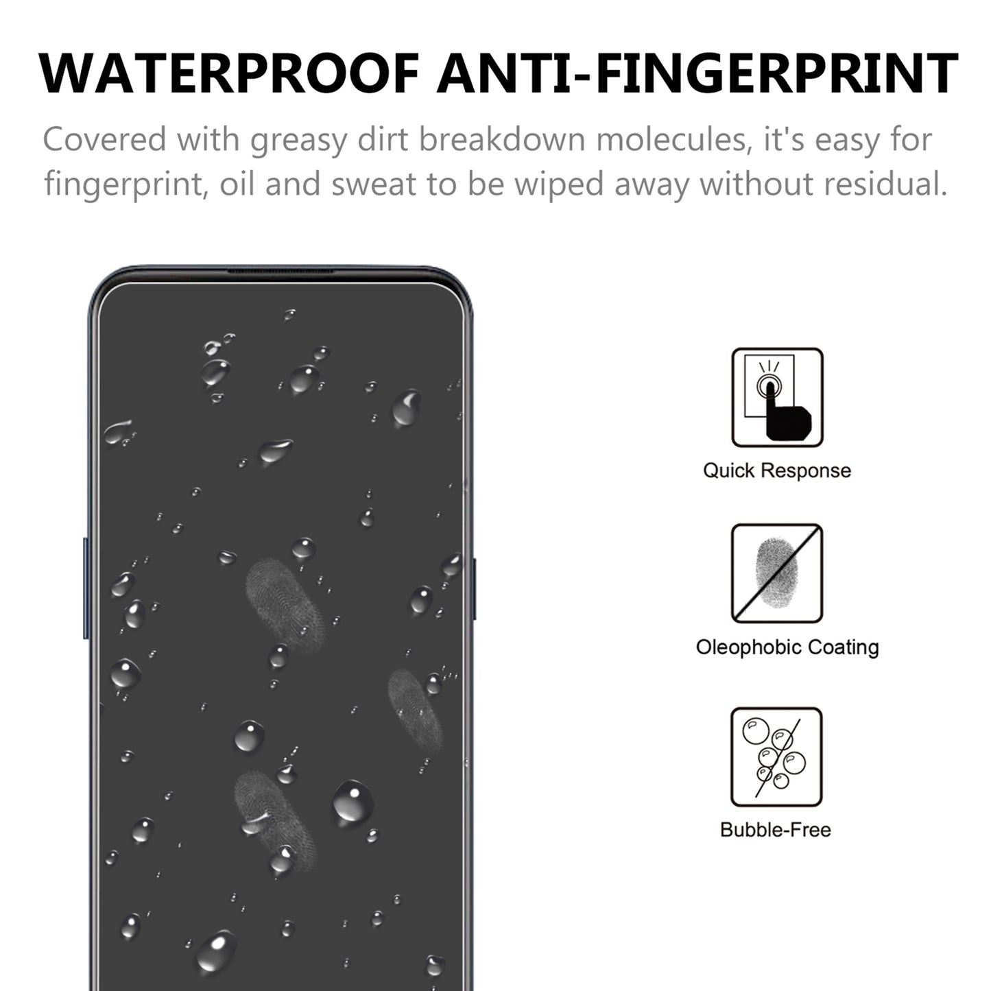 0.2mm 2.5D Arc Edge Tempered Glass Screen Protector for OnePlus Nord N100