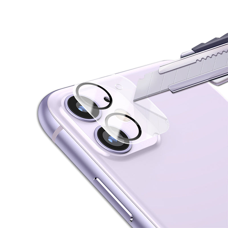 MOCOLO for iPhone 11 6.1 inch Silk Print HD Tempered Glass Camera Lens Protector