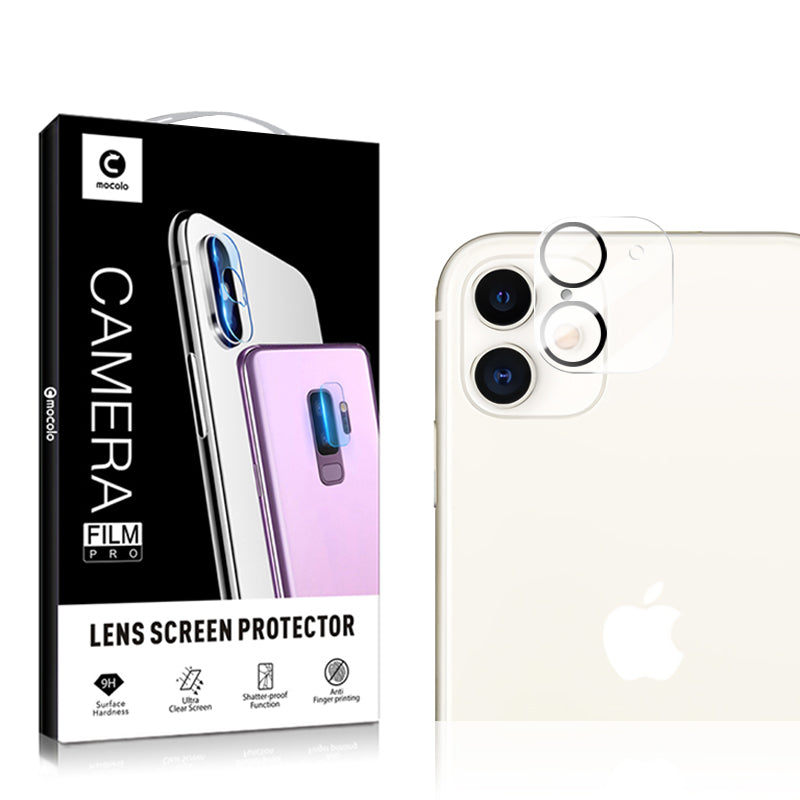 MOCOLO for iPhone 11 6.1 inch Silk Print HD Tempered Glass Camera Lens Protector