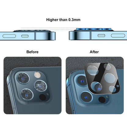 HAT PRINCE Full Coverage Silk Print Tempered Glass Camera Lens Protector for iPhone 12 Mini