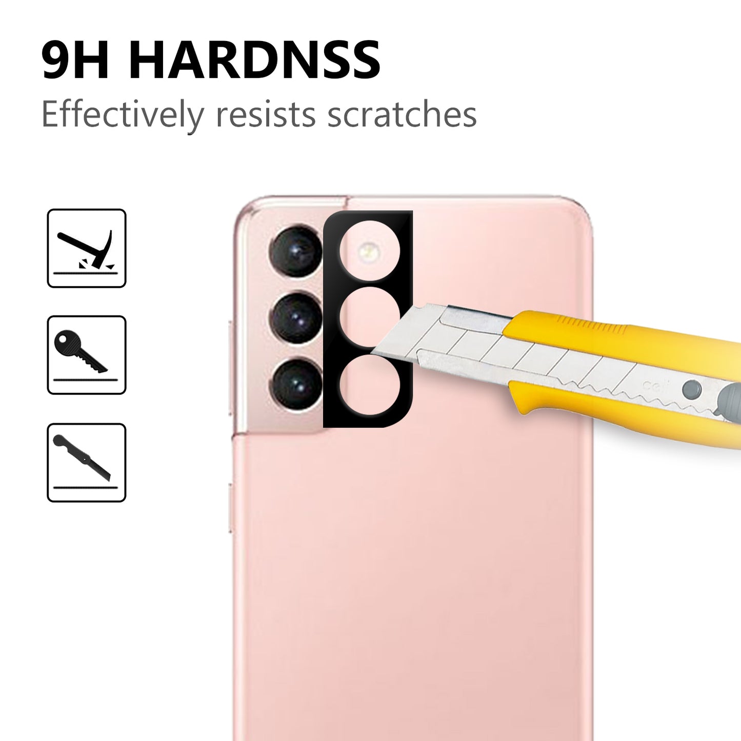 HD Tempered Glass Camera Lens Protector for Samsung Galaxy S21 4G/5G