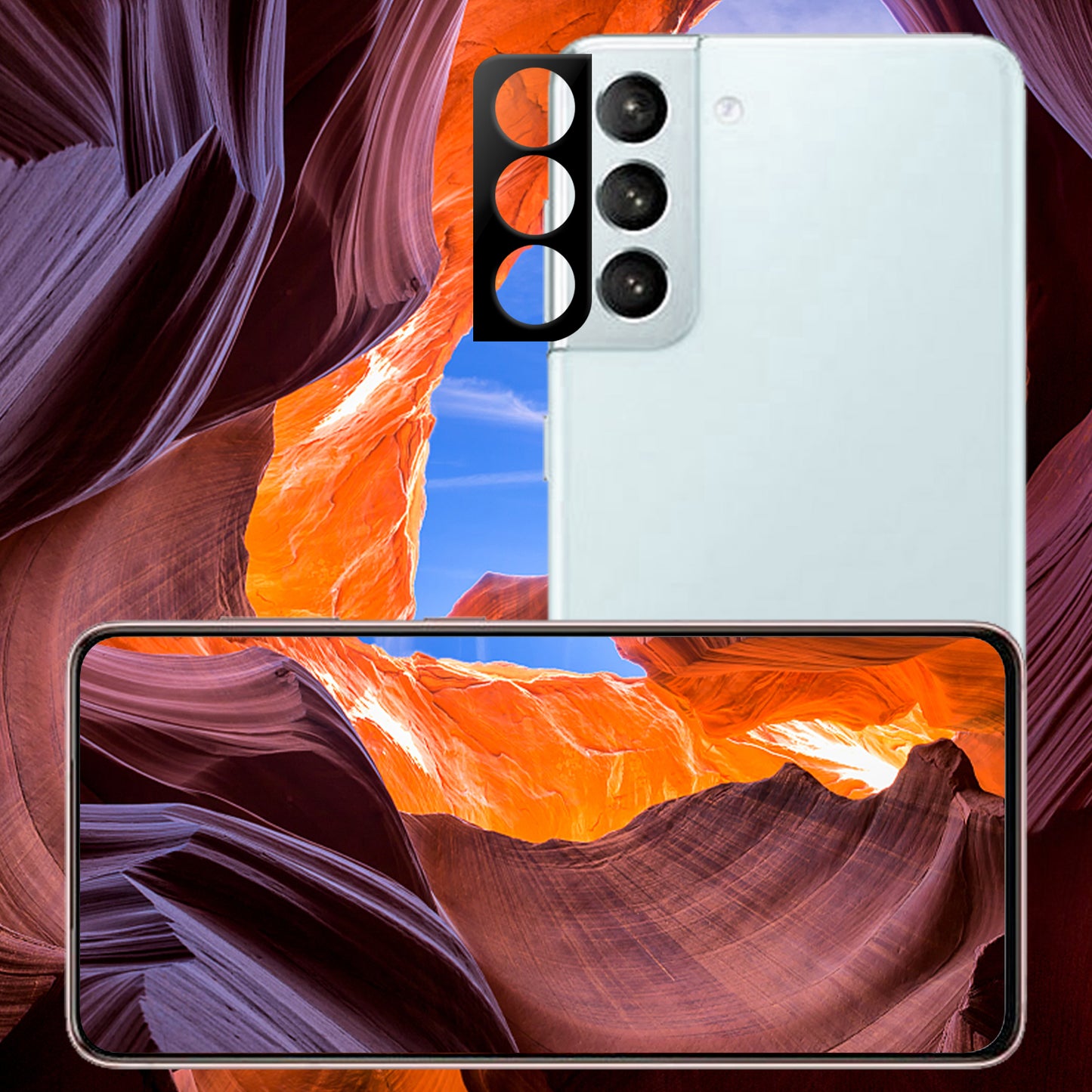 HD Tempered Glass Camera Lens Protector for Samsung Galaxy S21+