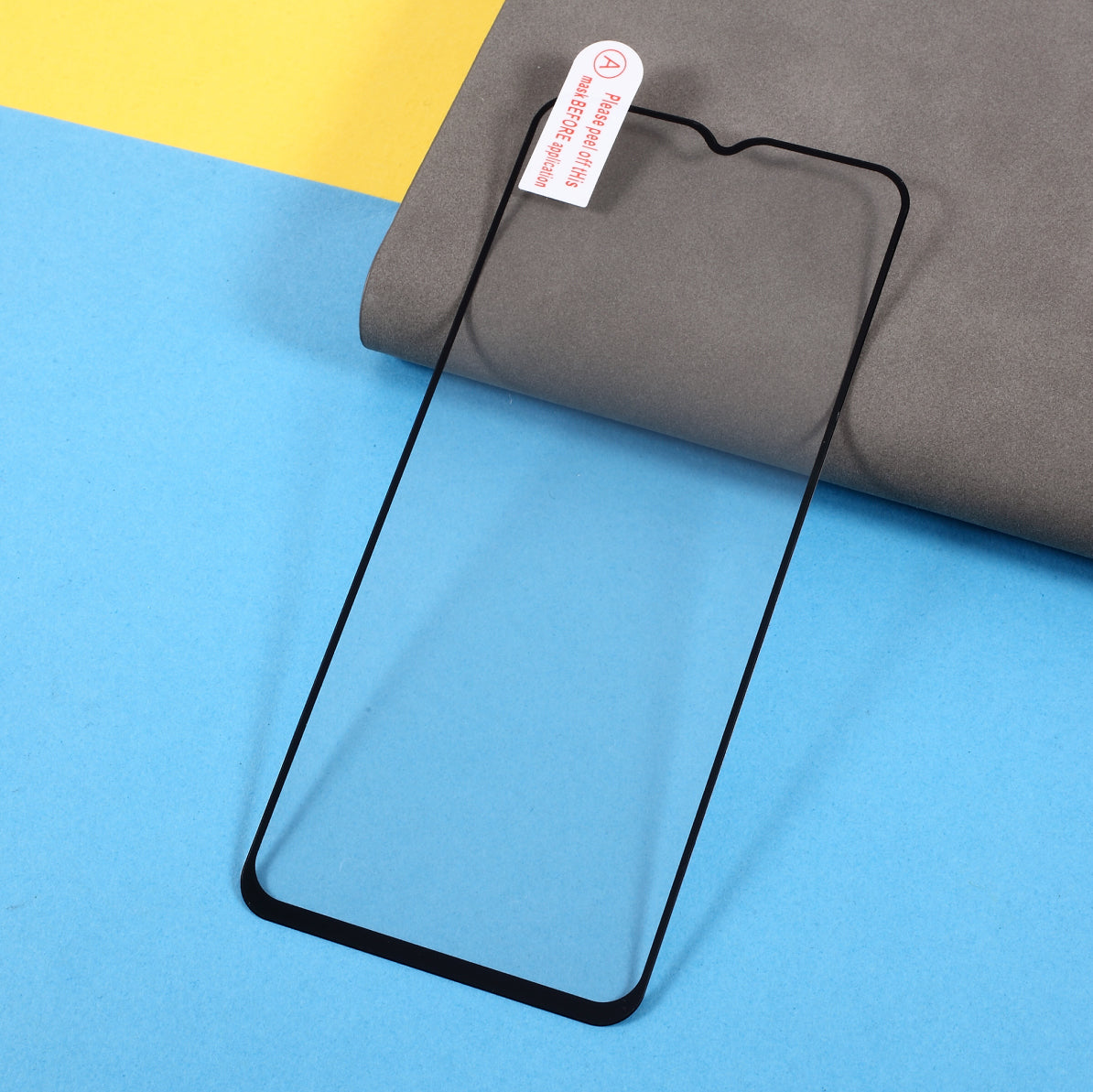 [Full Coverage] Silk Printing [Full Glue] Tempered Glass Screen Protector for Samsung Galaxy A02s (164.2x75.9x9.1mm)
