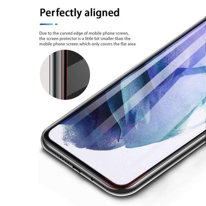 2.5D 9H Arc Edge Tempered Glass Screen Protector + Camera Lens Film Guard for Samsung Galaxy S21 4G/5G