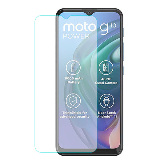 0.3mm Anti- fingerprint Arc Edge Tempered Glass Screen Protective Film for Motorola Moto G10 Power