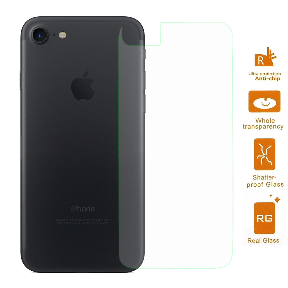 0.3mm Tempered Glass Back Cover Film for iPhone SE (2020)/SE (2022)/8/7 4.7 inch 4.7 Arc Edge