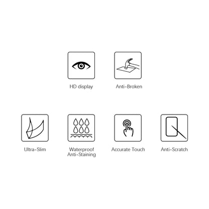 For Samsung Galaxy Tab S7 FE/S7 Plus/S8 Plus 12.4 inch 0.3mm Straight Edge Full Coverage Tempered Glass Screen Protector Film Guard