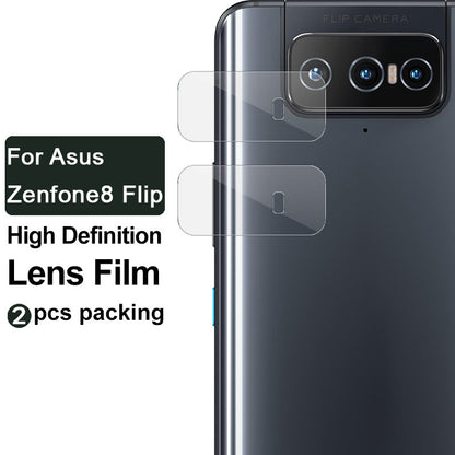 IMAK 2Pcs/Pack High Definition Camera Lens Protector Glass Films for Asus Zenfone 8 Flip/7 ZS670KS/7 Pro ZS671KS