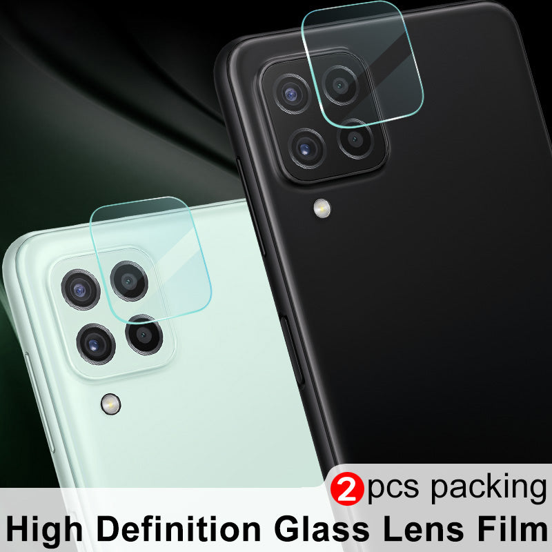 IMAK 2Pcs/Pack High Definition Scratch Resistant Tempered Glass Camera Lens Protector for Samsung Galaxy A22 4G (EU Version)