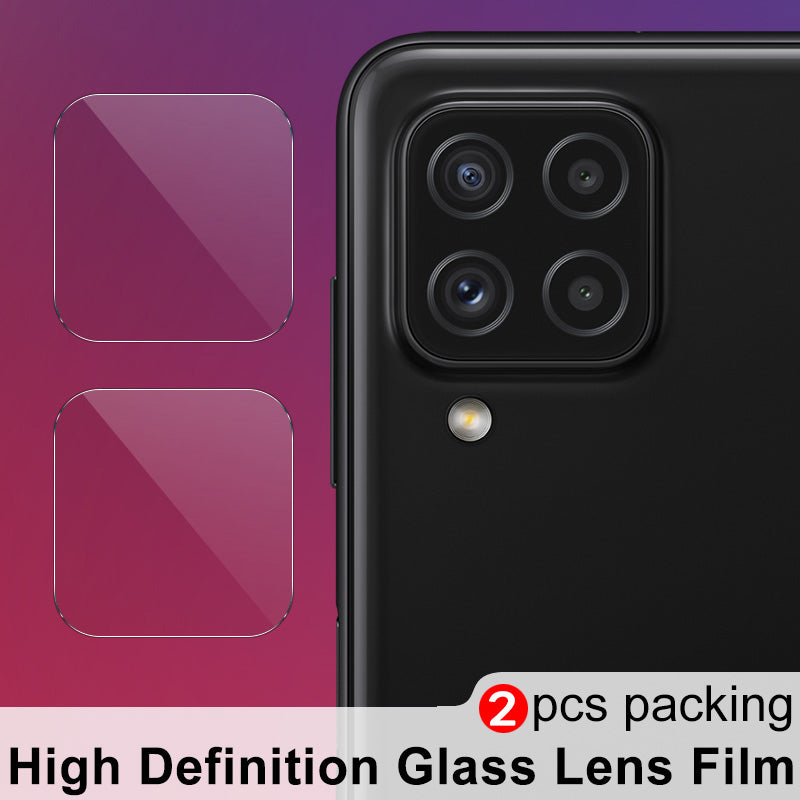 IMAK 2Pcs/Pack High Definition Scratch Resistant Tempered Glass Camera Lens Protector for Samsung Galaxy A22 4G (EU Version)