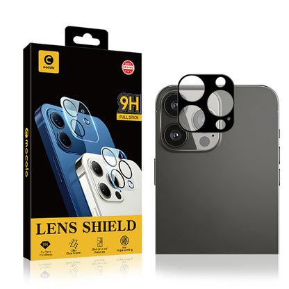MOCOLO Silk Printing Camera Lens Film for iPhone 13 Pro Max 6.7 inch, 9H Hardness Precise Cutout Tempered Glass Camera Lens Protector
