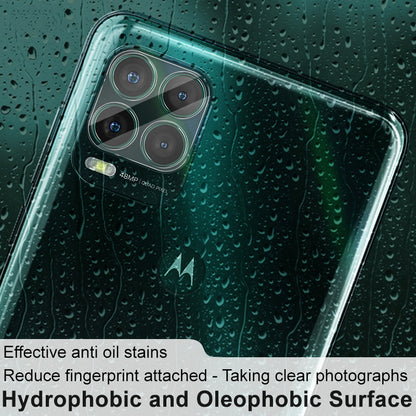 IMAK HD Clear Anti-Scratch Tempered Glass Back Camera Protector + Acrylic Lens Cap for Motorola Moto G Stylus 5G (2021)