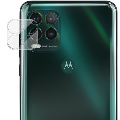 IMAK HD Clear Anti-Scratch Tempered Glass Back Camera Protector + Acrylic Lens Cap for Motorola Moto G Stylus 5G (2021)