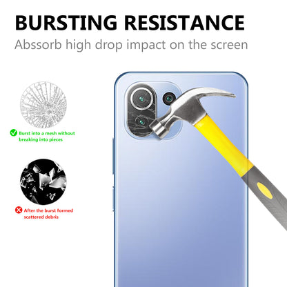 For Xiaomi Mi 11 Lite 4G / 5G /11 Lite 5G NE Anti-Explosion Tempered Glass Back 9H Hardness Camera Lens Protector
