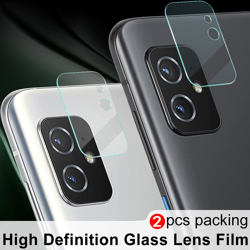 IMAK 2Pcs/Pack Anti-Scratch Bubble Free Tempered Glass Camera Lens Protector Film for Asus Zenfone 8 / ZS590KS