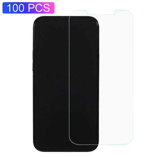 100Pcs / Pack 0.25mm Arc Edge Anti-Explosion Tempered Glass Screen Protector Film for iPhone 13 / 13 Pro / 14