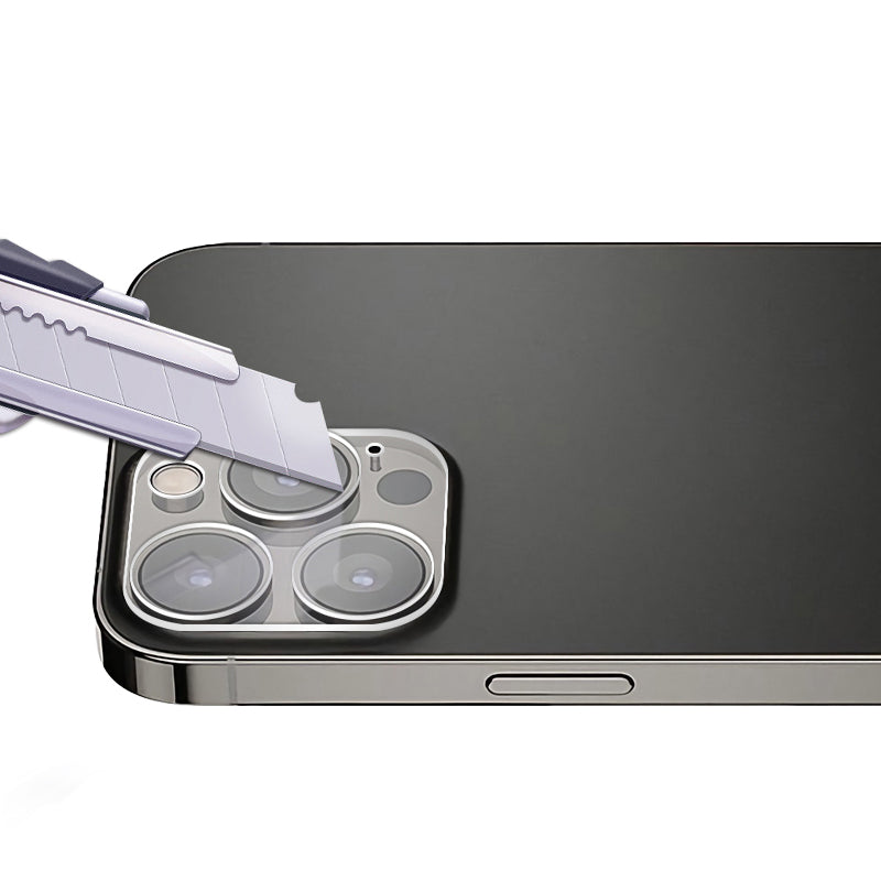 MOCOLO Silk Printing Case Friendly HD Clear 9H Hardness Tempered Glass Back Camera Lens Protector for iPhone 13 Pro 6.1 inch