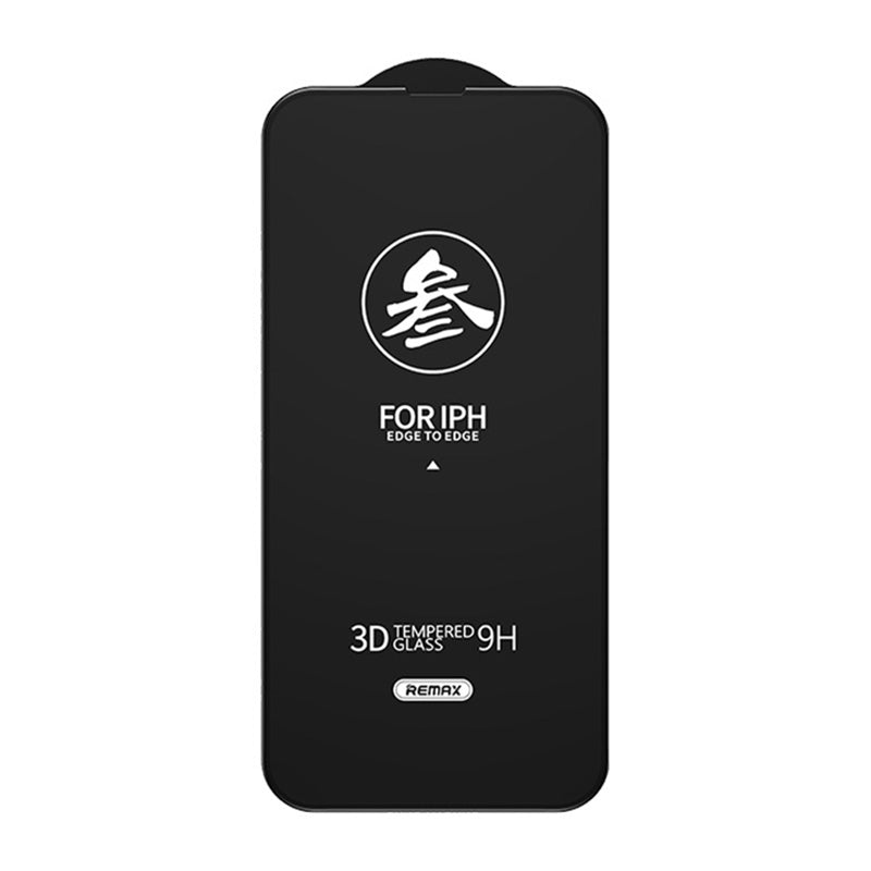 REMAX Scratch-Resistant Anti-Fingerprint Full Glue Full Screen Coverage Curved Tempered Glass Screen Protector for iPhone 13 Pro Max / 14 Plus