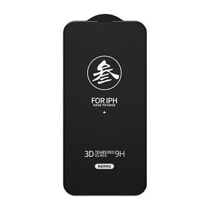 REMAX Scratch-Resistant Anti-Fingerprint Full Glue Full Screen Coverage Curved Tempered Glass Screen Protector for iPhone 13 Pro Max / 14 Plus