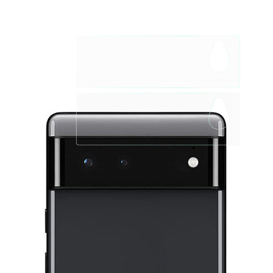 2PCS/Set Precise Cut-Outs Shatterproof Strong Hardness Tempered Glass Full Screen Coverage Camera Lens Film for Google Pixel 6