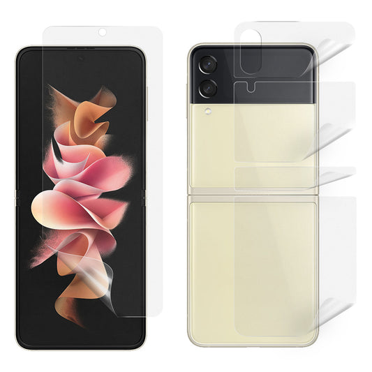 1 Set Matte Anti-fingerprint Complete Covering PET Screen Protector Film for Samsung Galaxy Z Flip3 5G
