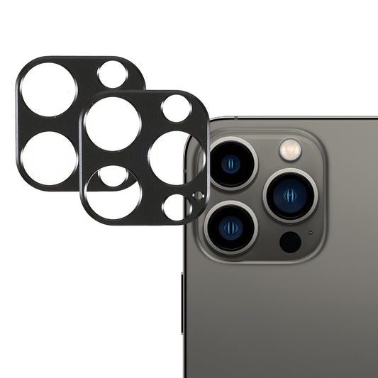 2Pcs/Set Aluminum Alloy Precise Cutout Anti-scratch Camera Lens Protectors for iPhone 13 Pro 6.1 inch/13 Pro Max 6.7 inch