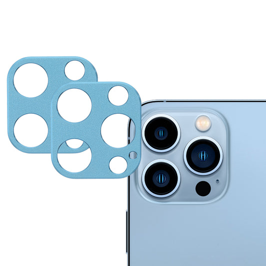 2Pcs/Set Aluminum Alloy Precise Cutout Anti-scratch Camera Lens Protectors for iPhone 13 Pro 6.1 inch/13 Pro Max 6.7 inch
