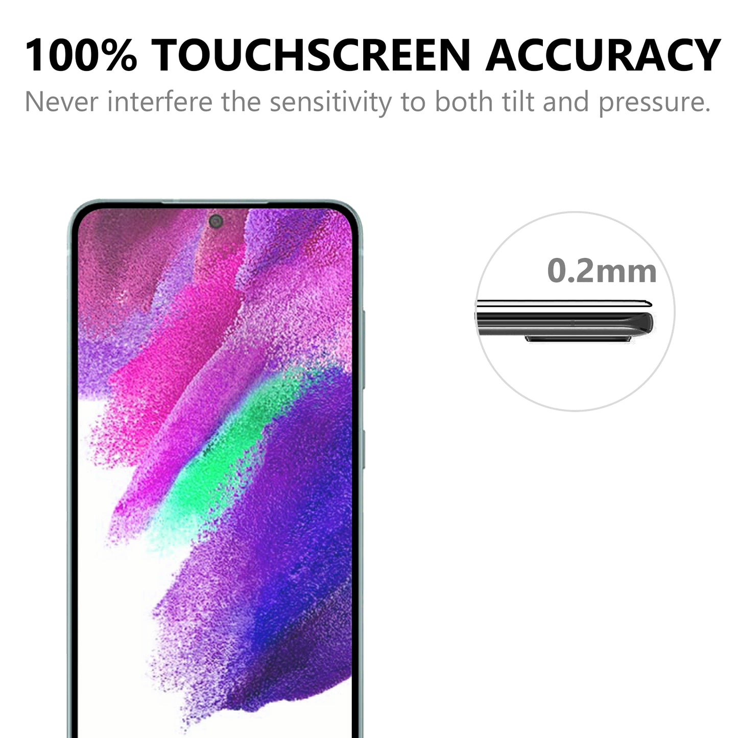 Ultra Clear Full Glue Full Size Black Edge Shatterproof AGC Glass Tempered Glass Screen Protector [0.1mm Thickness, Support Fingerprint Unlock] for Samsung Galaxy S22+ 5G