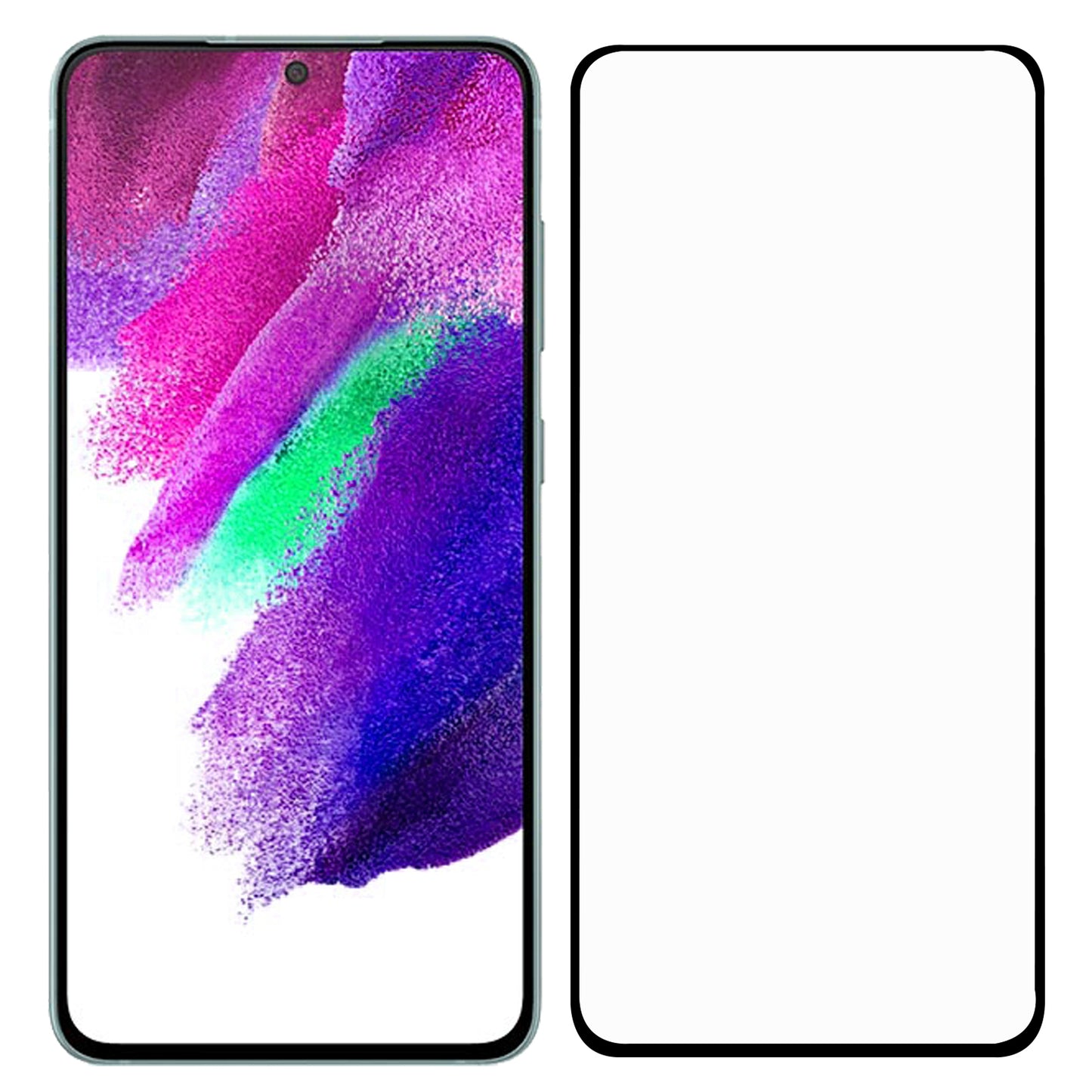 Ultra Clear Full Glue Full Size Black Edge Shatterproof AGC Glass Tempered Glass Screen Protector [0.1mm Thickness, Support Fingerprint Unlock] for Samsung Galaxy S22+ 5G