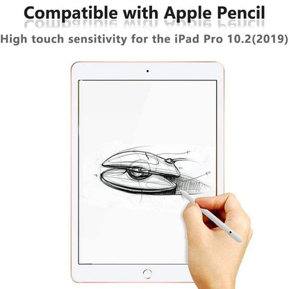 For iPad 10.2 (2021)/(2020)/(2019) Anti-blue-ray Eyestrain Reducing Tempered Glass Film HD Clear Full Coverage Screen Protector
