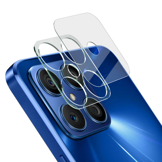 IMAK for Honor X8 (2022) Integrated Camera Lens Protector Clear Tempered Glass Film + Acrylic Lens Cap